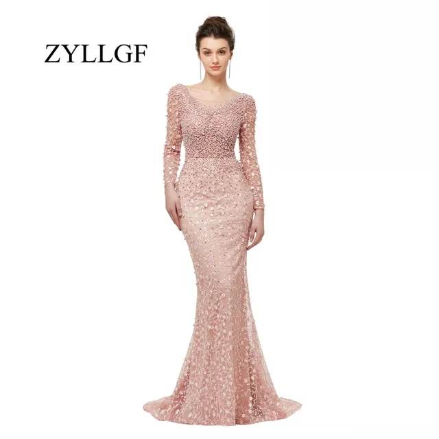 Zyllgf Mermaid Lace Elegant Mother Bride Dress 2019 Y Low Back Zyllgf Mermaid Lace Elegant Mother Bride Dress 2019 Y Low Back Pearls Beaded Bruid Moeder Jurk