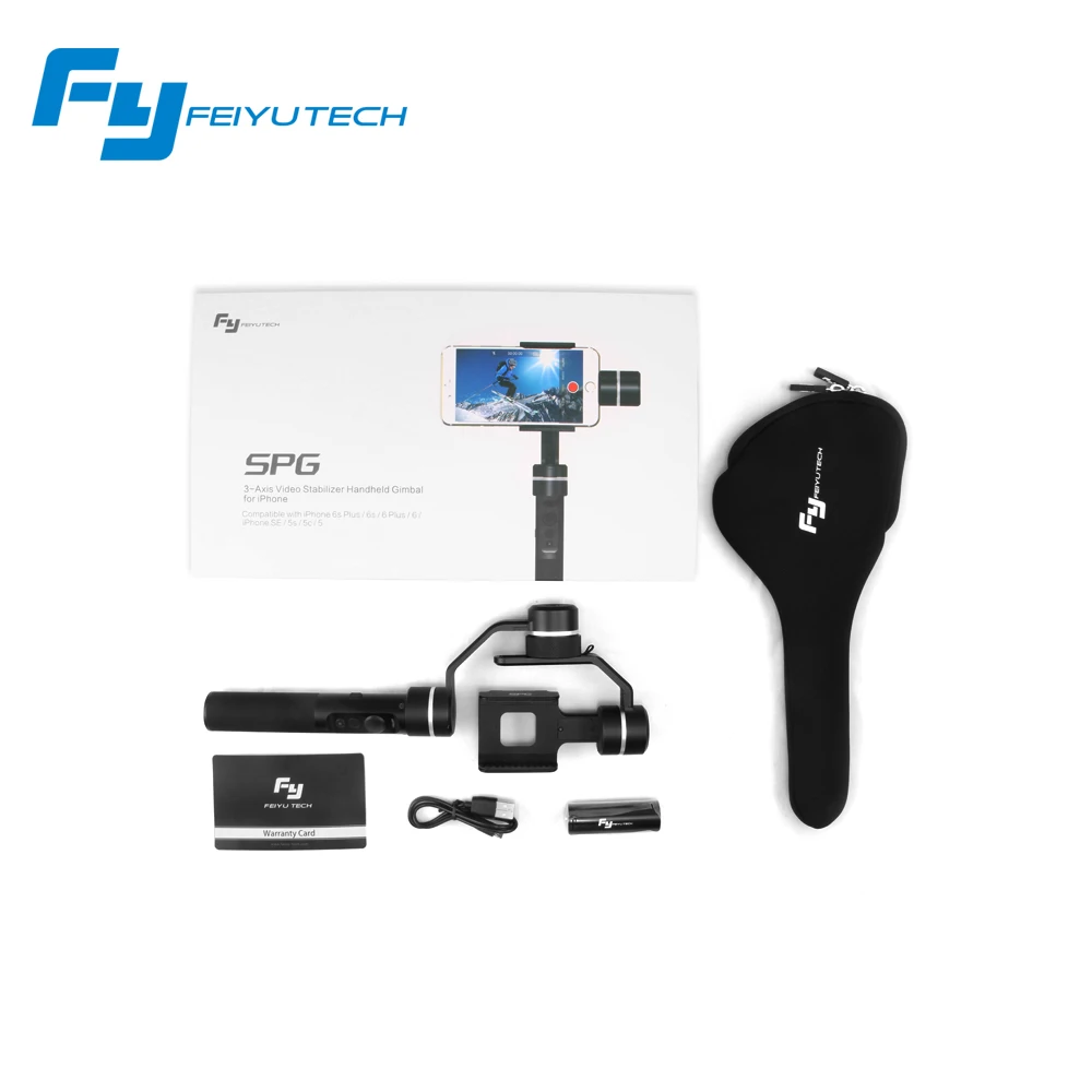  Feiyu SPG 2 Smartphone 3 axis gimbal Stabilizer Gimbal steadicam Face Recognition for selfie Smartp