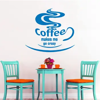 

Wall Decals Quote Coffee Makes Decal Cup Coffee Vinyl Sticker Cafe Kitchen