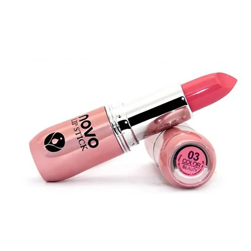 NOVO Brand Waterproof Matte Nude Lipstick Long Lasting Lip Gloss Moisturizing Tint Mate Baton Women Beauty Makeup|lipstick long|matte nude