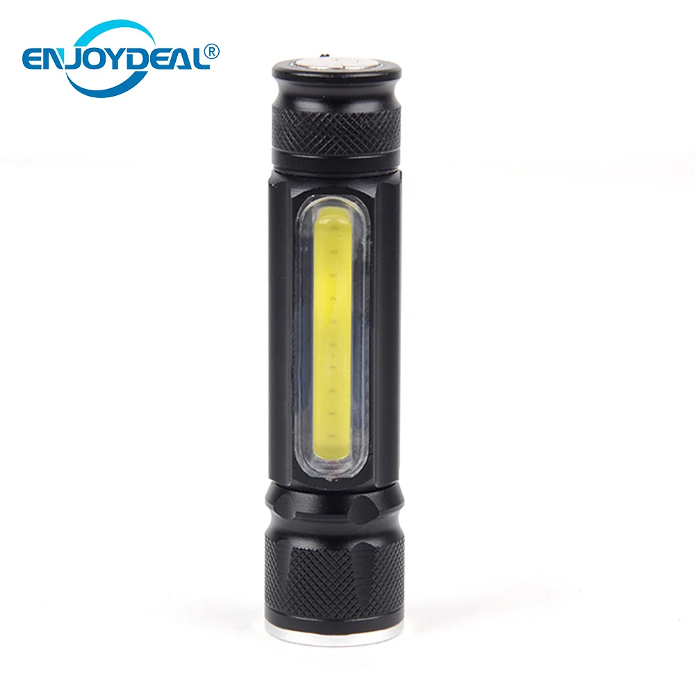 Zoomable Portable USB CREE XML-T6 COB LED Flashlight Torch 3800LM Rechargeable Magnet Flash Light Lantern Camping Light