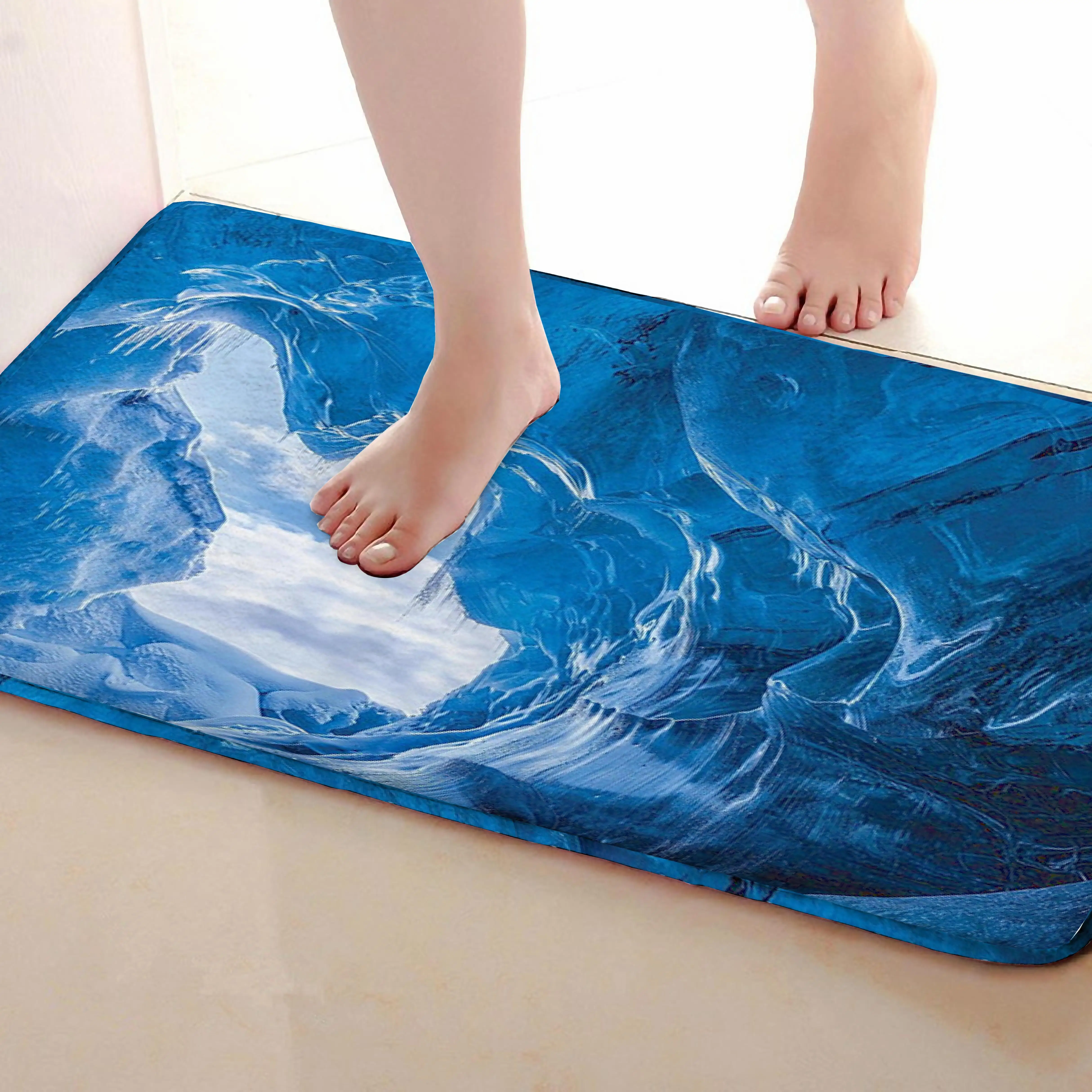 Glacier Стиль открытый Коврики S, забавные Нескользящие Для ванной Коврики, двери Коврики S, дверь входная Коврики s