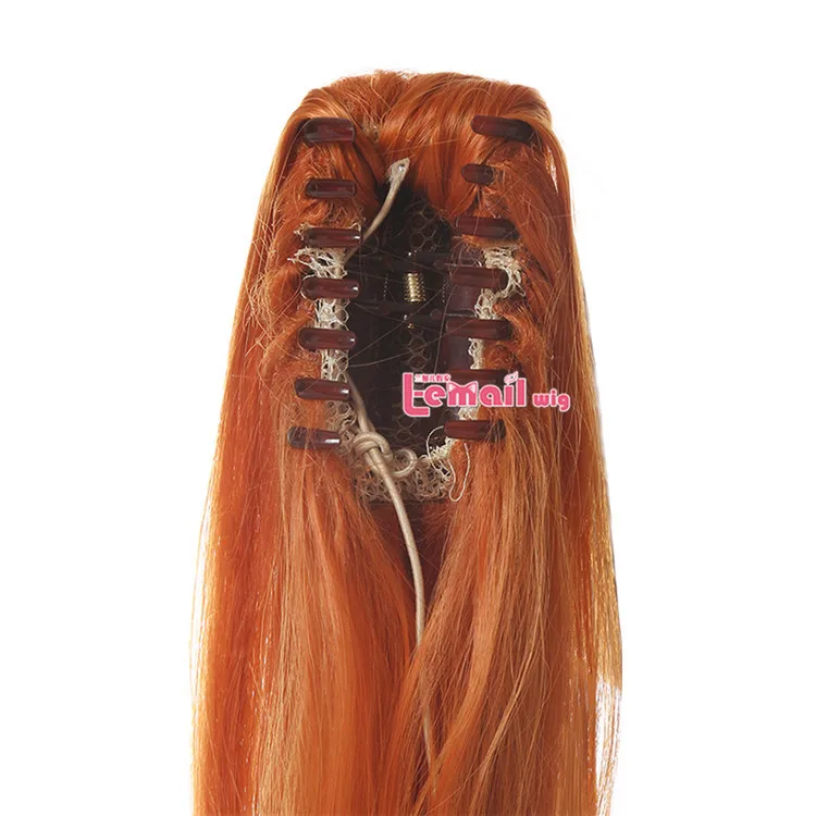 L-email парик My Hero Academy Itsuka Kendo Косплей парики конский хвост оранжевый длинный парик для косплея Хэллоуин термостойкие синтетические волосы