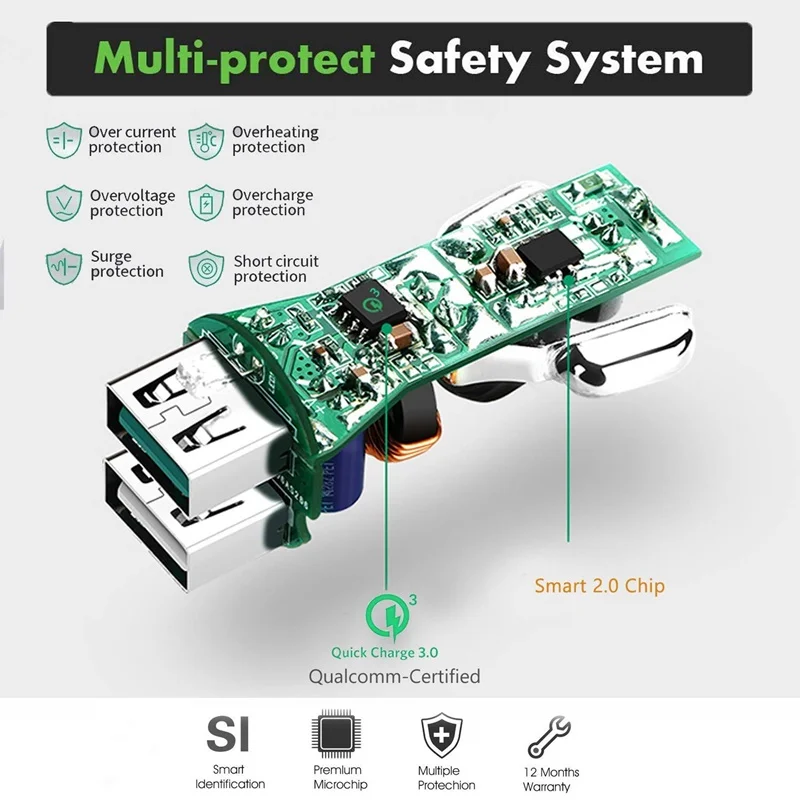 شاحن سيارة USB تهمة سريع 3.0 ل فون X 8 شاحن سريع للهاتف المحمول في سيارة Chargeur لسامسونج S8 Carregador دي Delular