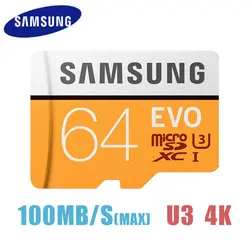 SAMSUNG TF модуль памяти TransFlash Micro карта 32 Гб 64 Гб 128 ГБ 256 Гб MicroSD карты SDHC SDXC Max 100 Ms EVO C10 Micro SD карта памяти