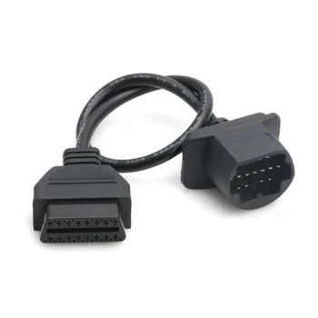 

17 Pin to 16 Pin Cable OBDII OBD2 Cable Diagnostic Adapter Connector For Mazda