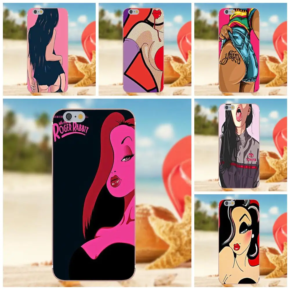 

Bixedx For Galaxy A3 A5 A7 J1 J3 J5 J7 S5 S6 S7 S8 S9 edge Plus 2016 2017 Phone Case Jessica Rabbit Sexy Picture
