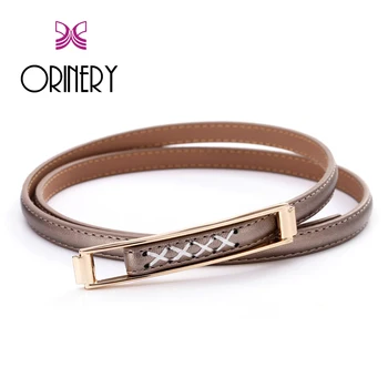 

ORINERY 6 Colors 2018 New Genuine Leather Belts for Women High Quality Solid Dress Accessories Fashion Brand Jeans Women Belts