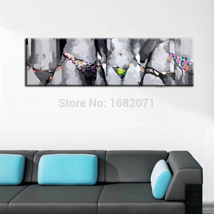 Handmade Abstract Modern Living Room Decoration Long Size Oil Handmade Abstract Modern Living Room Decoration Long Size Oil Painting On Canvas Hot Lady Body Y In Calligraphy From Home