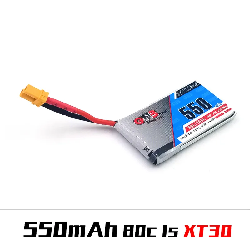 3 шт. литий полимерный аккумулятор Gaoneng 550 мАч 7 в 80C/160C разъем JST или XT30 для