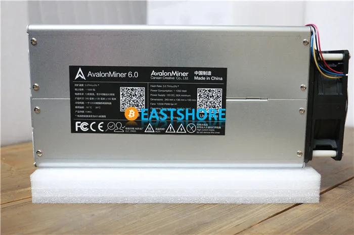 [Распродано] Asic Miner Avalon 6 3.5TH Bitcoin Miner 3500GH новейший Btc Miner лучше чем Antminer S5 с БП Plug& Play