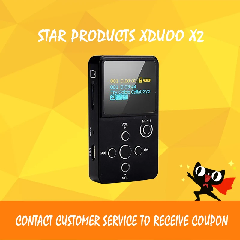 

ASD XDuoo X2 Professional MP3 Lossless HiFi Music Player Entry-level with OLED Screen * Support MP3 WMA APE FLAC WAV format