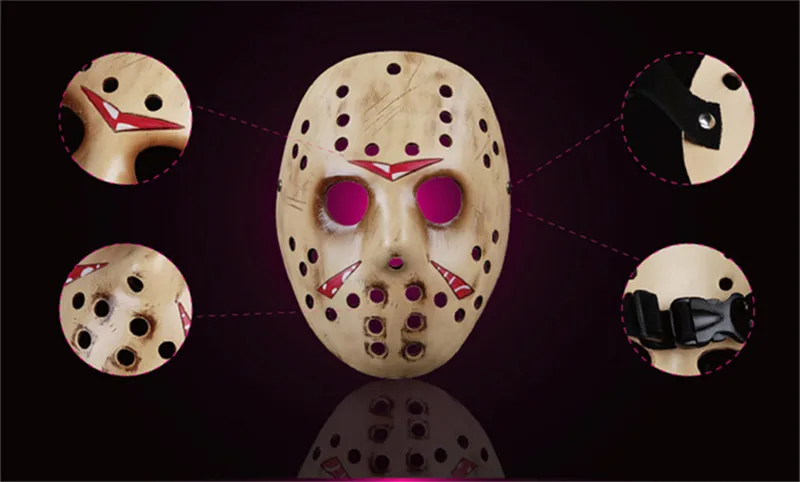 Grade Resin Jason Full Face Mask Freddy Vs Jason Movie Theme Halloween Party Cosplay Horror Halloween Masks Party Props FA103 (4)