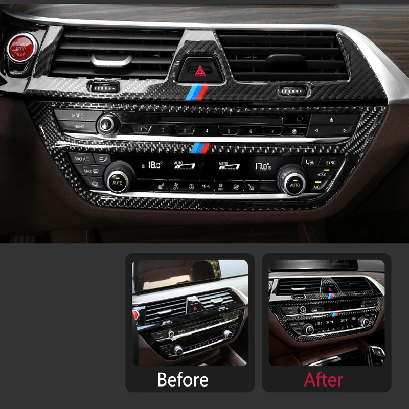 Внутренняя Панель управления CD для BMW G30 G32 6GT из углеродного волокна отделка рамка