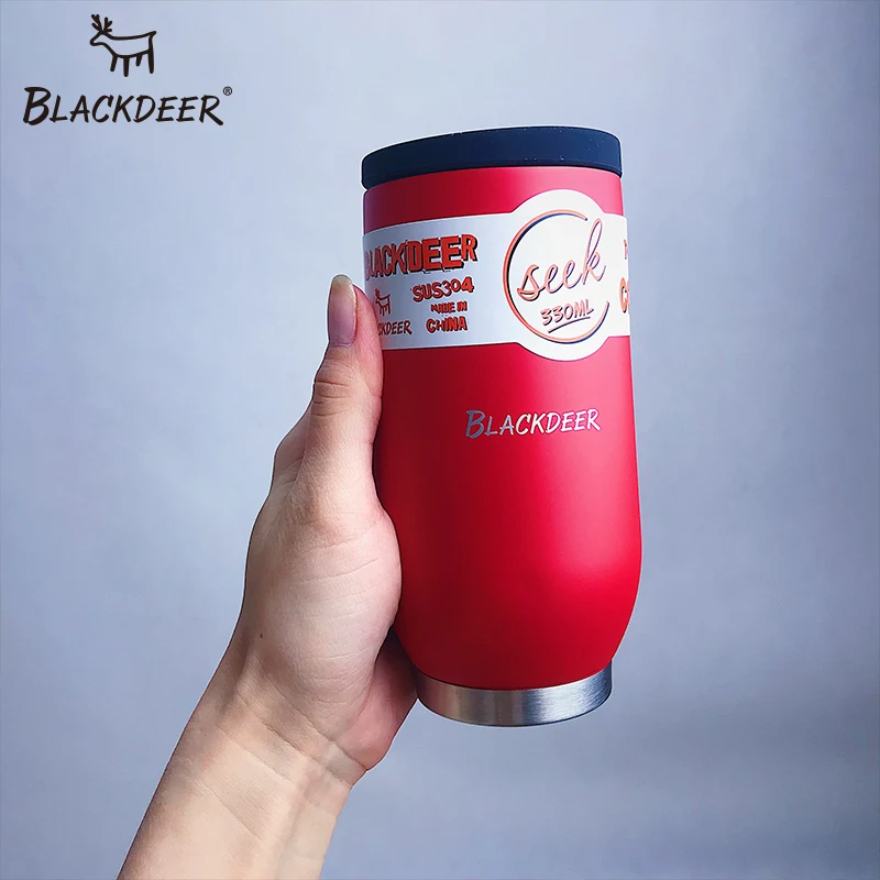 BLACKDEER vaso termo 11 oz taza Camping al aire libre de la taza de cerveza de doble capa de acero inoxidable 304 de hielo de agua café caliente del vientre taza
