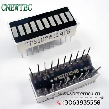 

CPB102510A/BYG 10 Segment Green LED Bar-graph Display plane display tube 10PCS/LOT
