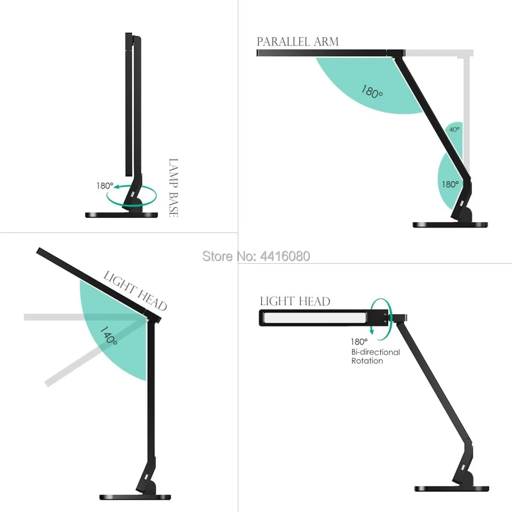  Multi-function timing desk lamp 15w And 4 Kind of Lighting lamp table led with USB Charging Port To - 1000006391016