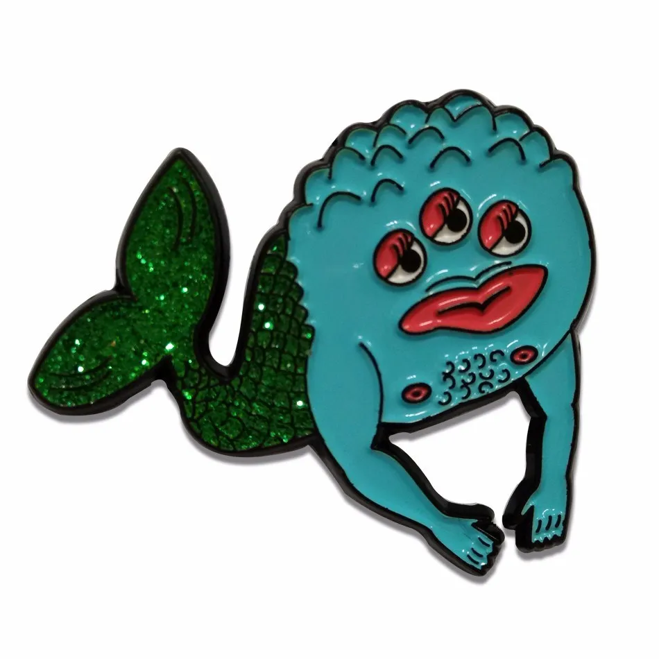 

China's quality production Enamel badge Custom flash collar pin