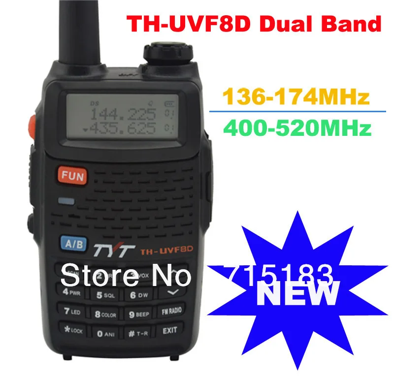 

2013 new Scrambler TH-UVF8D Dual Band 136-174MHz & 400-520MHz 128CH Amateur Handheld Transceiver two way radio with FM Radio