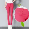 FSDKFAA Women Pants Candy Jeans 2022 Spring Fall Pencil Pants Slim Casual Female Stretch Trousers White Jeans pantalones mujer ► Photo 2/6