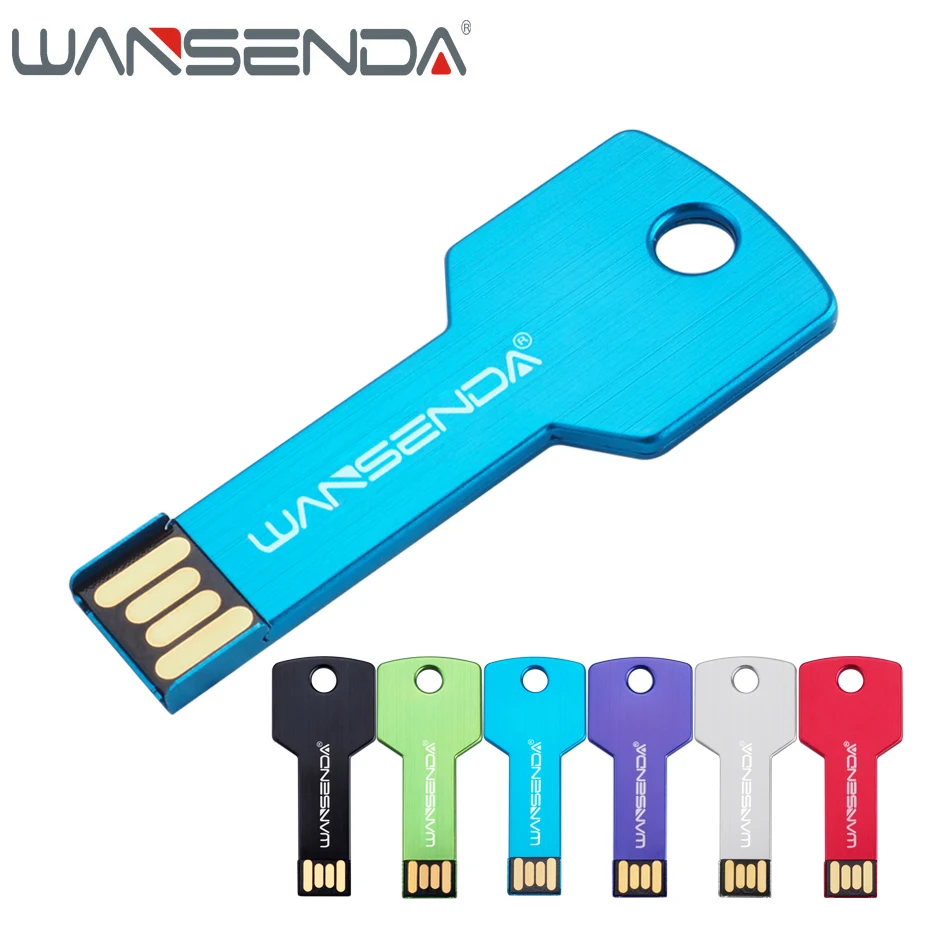 WANSENDA Key USB bliskovni pogon nepremočljiv pogon s peresniki 8GB 16GB usb palice 32GB 64GB pendrive usb 2.0 pomnilniški ključ Flash Drive