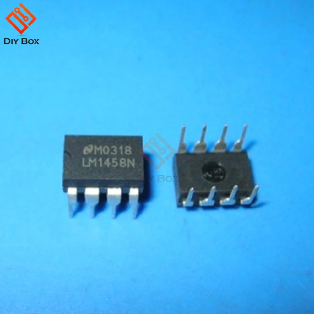 50 шт. LM1458N DIP 8 LM1458 Двойной рабочий усилитель IC|ic|ic amplifiers |