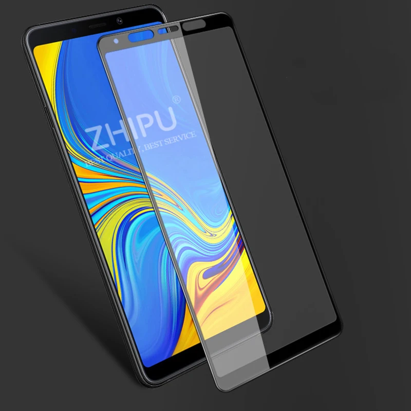 6D закаленное стекло для Samsung Galaxy A9 A8 A7 A6 2018 полное покрытие изогнутая Защитная