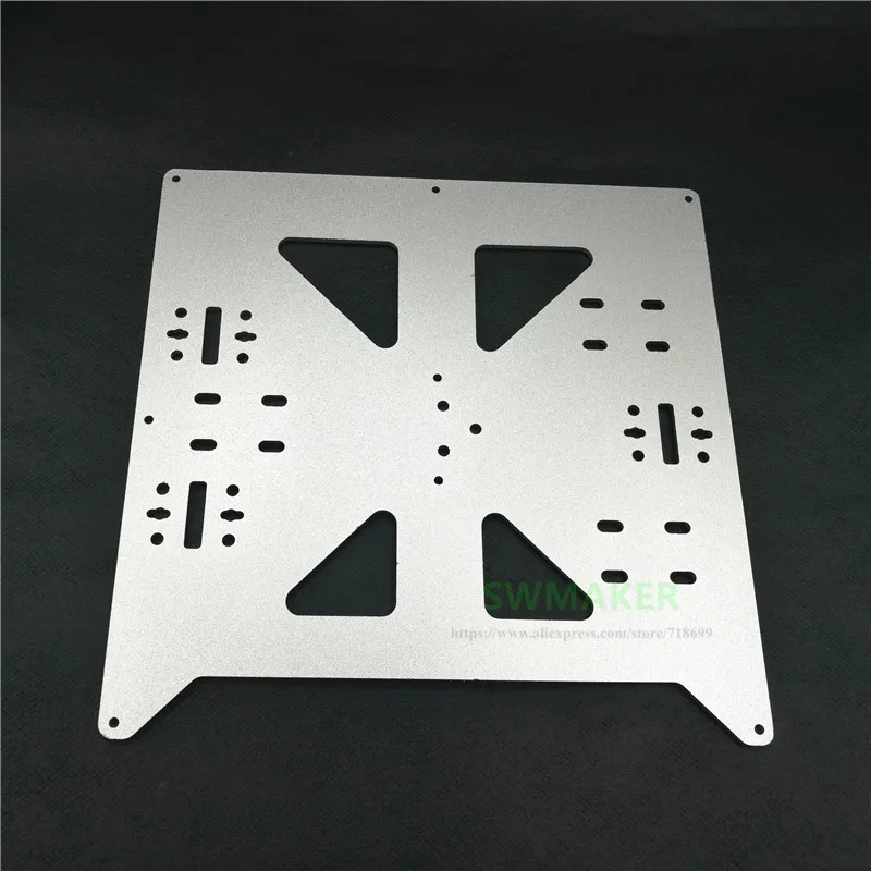 Reprap Prusa i3/Anycubic MEGA i3 анодированный алюминиевый сплав с подогревом кровать Поддержка Y каретки лоток 3D принтер запчасти