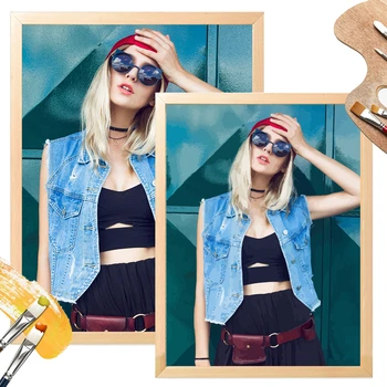 

AZQSD Custom Paint by Numbers Hand Painted Canvas Oil Paintings Drawing Art Oil Printed Painting For Adults DIY Gift