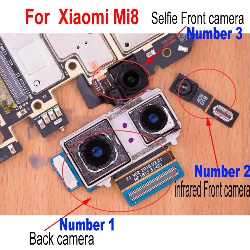 Модуль для камеры Xiaomi 8 Mi8 M8 Mi Лучший модуль основной и большой задней гибкий