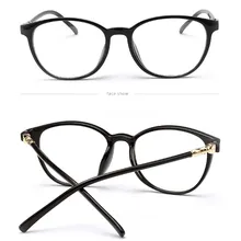 Модные женские и мужские круглые компьютерные стекла es оправа для глаз Стекло es стеклянная оправа винтажные прозрачные линзы оптическая оправа для очков