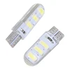 Wholesales 100pcs Car LED T10 W5W 6SMD 5730 Led Bulb Canbus Silicone Dome Light No Error Parking License Plate Bamp Car Styling 2