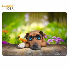 HUGSIDEA Мопсы собак пол спереди Дверь Добро пожаловать Коврики животных печати Ванная комната Кухня ковры двери Коврики S для Гостиная анти- скольжения ковры