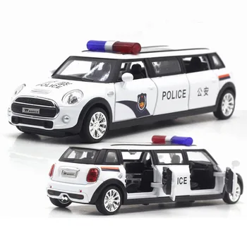 

1/32 Extended Mini Simulated Alloy Policeman Car Model Four-door Children's Toy Model 180x65x35mm