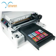 Small size digital UV flatbed printer on phone case wood metal glass