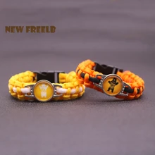 Father’s Day Gift PaPa Bear Paracord Bracelets Love Jewelry for Great Stranger Protect Son Daughter Personalise Custom Mens 2017