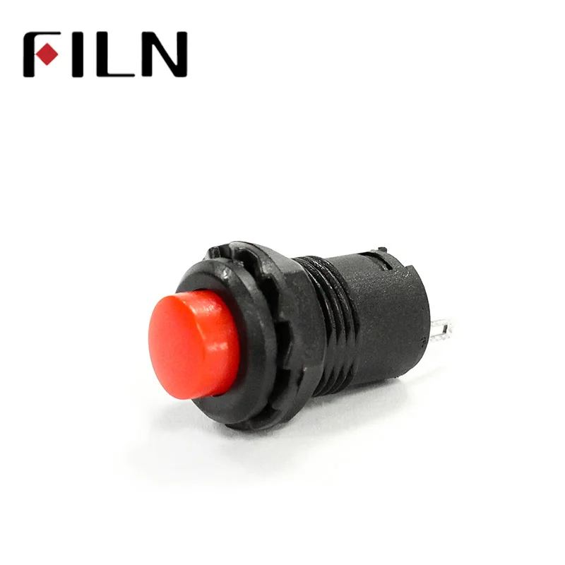 DS228 DS227 Self-Lock Momentary Pushbutton Switches 12mm OFF- ON Push Button Switch 3A 125VAC 1.5A250VAC (4)