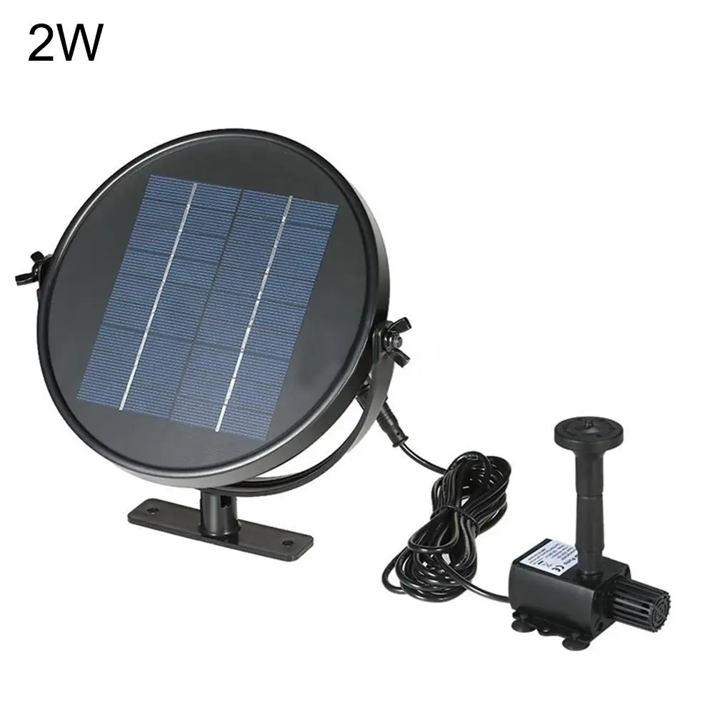 

2W 7 Nozzles Solar Bird Bath Fountain Floating Brushless Water Pump Garden Decor