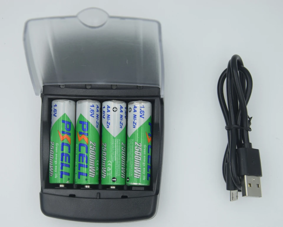 1,6 в NIZN AA/AAA зарядное устройство светодиодный индикатор быстрой зарядки AA/AAA батареи NI-ZN зарядное устройство EU/US