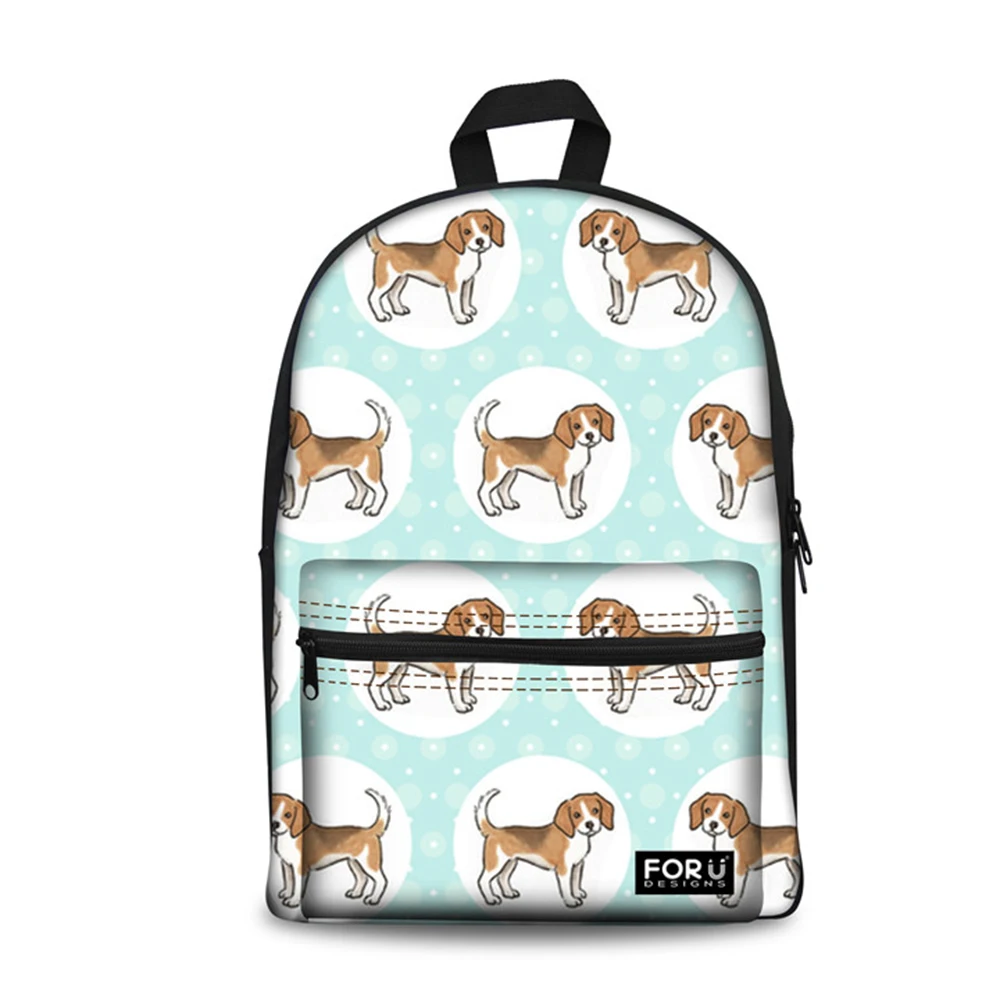 Индивидуальная школьная сумка рюкзак для детей Beagles собака печать школьная сумка подростковые мальчики рюкзаки детская сумка Mochila - Цвет: ZJZ044J