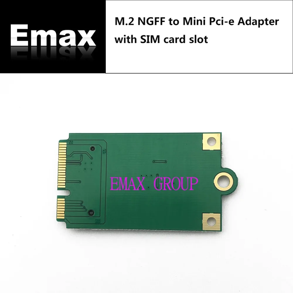 M.2 NGFF к Mini Pci-e адаптер со слотом для SIM карты для EM06-A/EM06-J EM7305 N5321GW/EM7355/EM05-E/ME906E EM7345 и т. д
