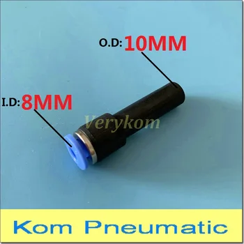 

100pcs/lot Pneumatic 10MM To 8MM Tube Hose Plug Reducer Air Fitting Unequal Plastic Reducing Pipe Quick Connector Joint PGJ10-08