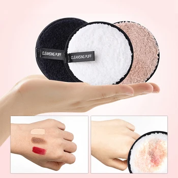 

Soft Microfiber Makeup Remover Towel Acne Face Cleaner Plush Puff Reusable Cleansing Cloth Pads Foundation Face Skin Care Tools