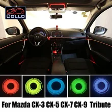 Для Mazda CX-3 CX-5 CX-7 CX-9/Tribute/AZ-Offroad/салона романтическую атмосферу лампа/9 м el Провода холодный свет линия/DIY