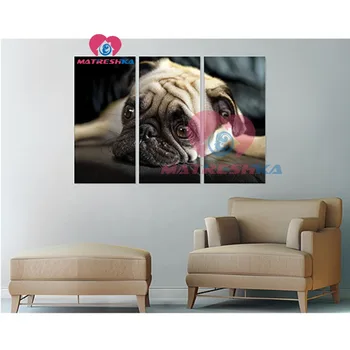 

diamond embroidery dog diamond painting 3 pcs embroidered with rhinestones diamond mosaic 5d diy diamond painting crystal crafts