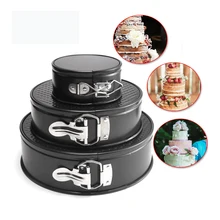 4 7 9 10 дюймов антипригарная пружинная Сковорода со съемным дном герметичная форма для чизкейков Жаростойкие приспособления для кухни для дома Bakewares