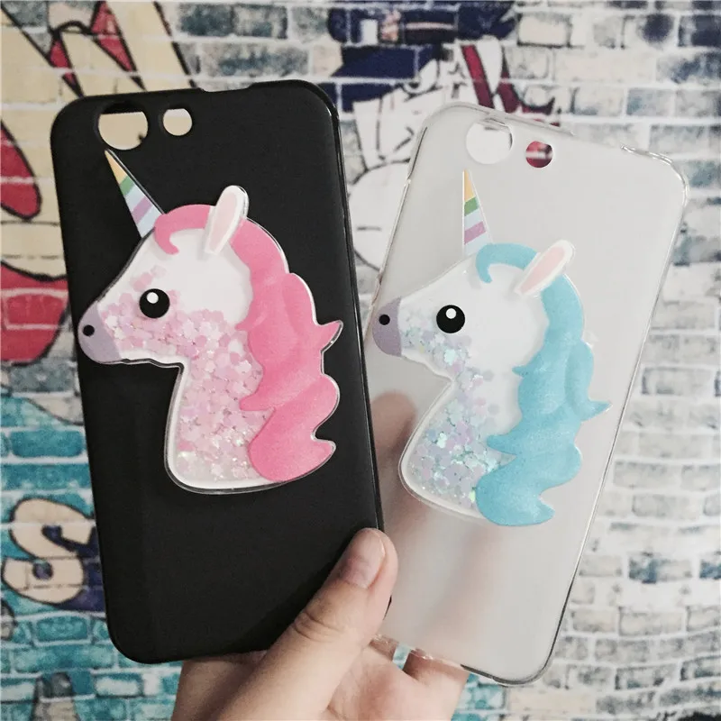 

3D Unicorn Quicksand Liquid Soft Silicone Case for ZTE Blade A506 Phone Cover Cartoon Diamond Funda Coque Fashion Owl