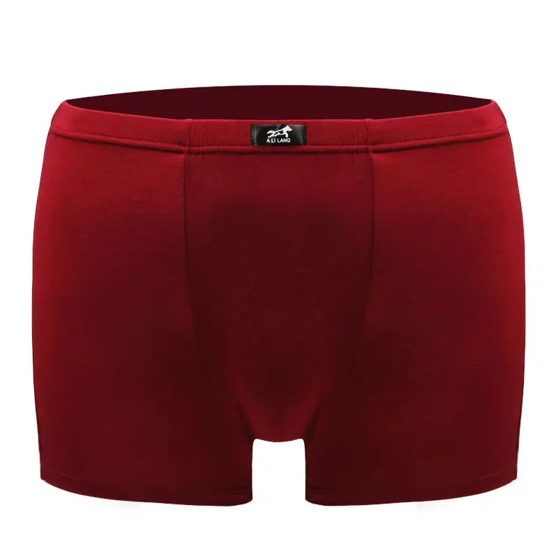 

New Arrival Mens Boxer Underwear Colorful Modal Man Short Solid Flexible Shorts Boxer Pure Color Male pants