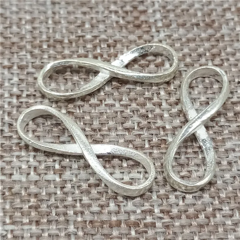 

925 Sterling Silver Small Infinity Connector Charms for Bracelet Necklace