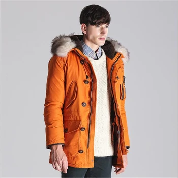 

2020 Mens Autumn Winter Jacket Medium Length Thickened Mens Jackets Warm Jacket Fashionable Outdoor Large Code Foreign For Man